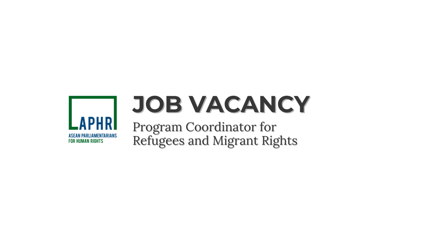 Job Vacancy – Program Coordinator for Refugees and Migrant Rights