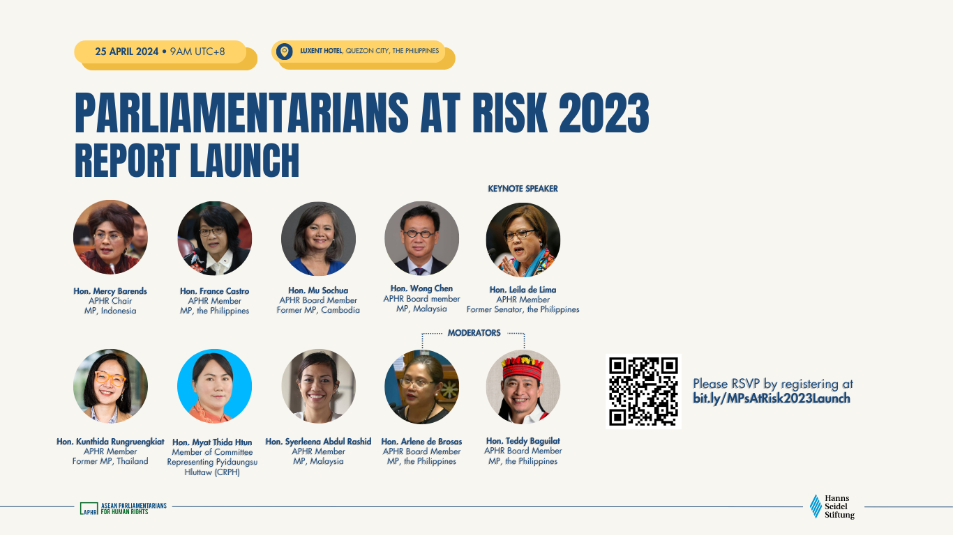 Parliamentarians at Risk 2023 Report Launch