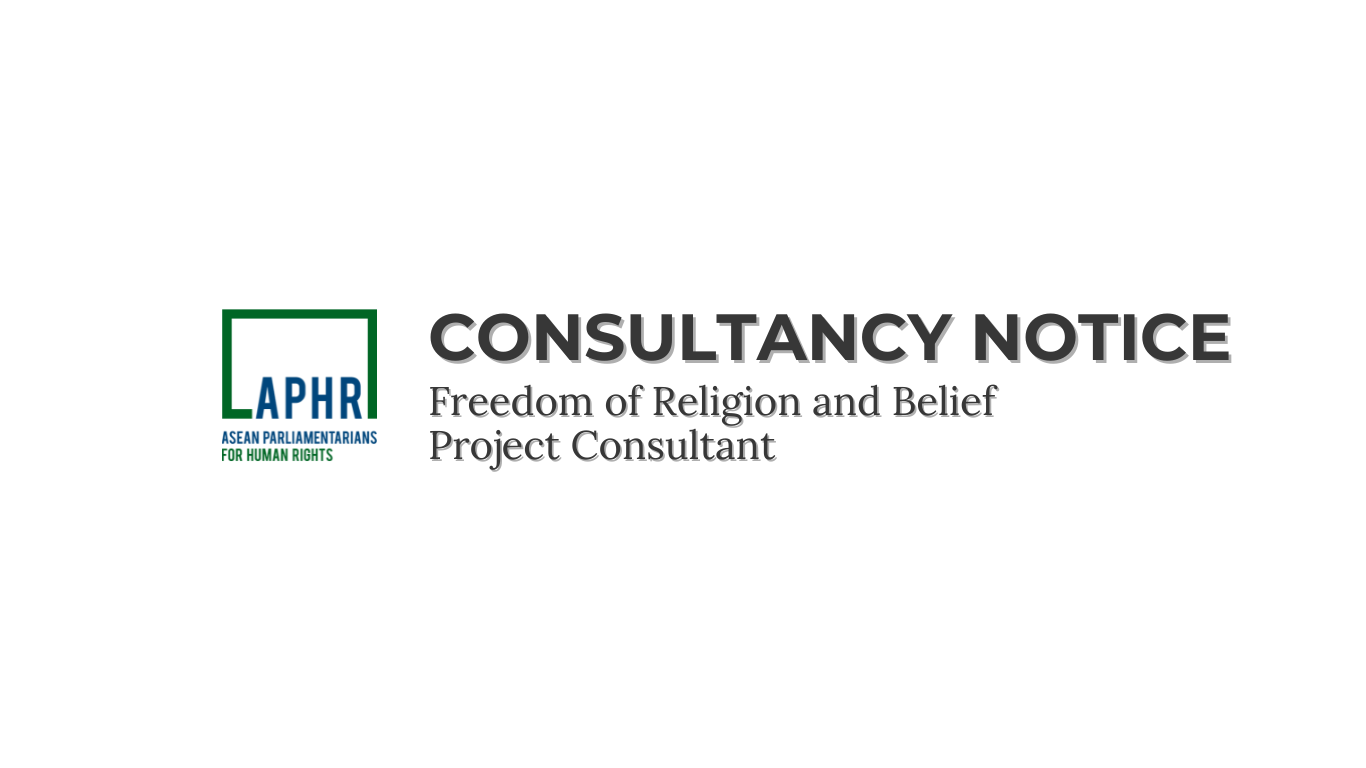 Consultancy Notice – Freedom of Religion and Belief Project Consultant