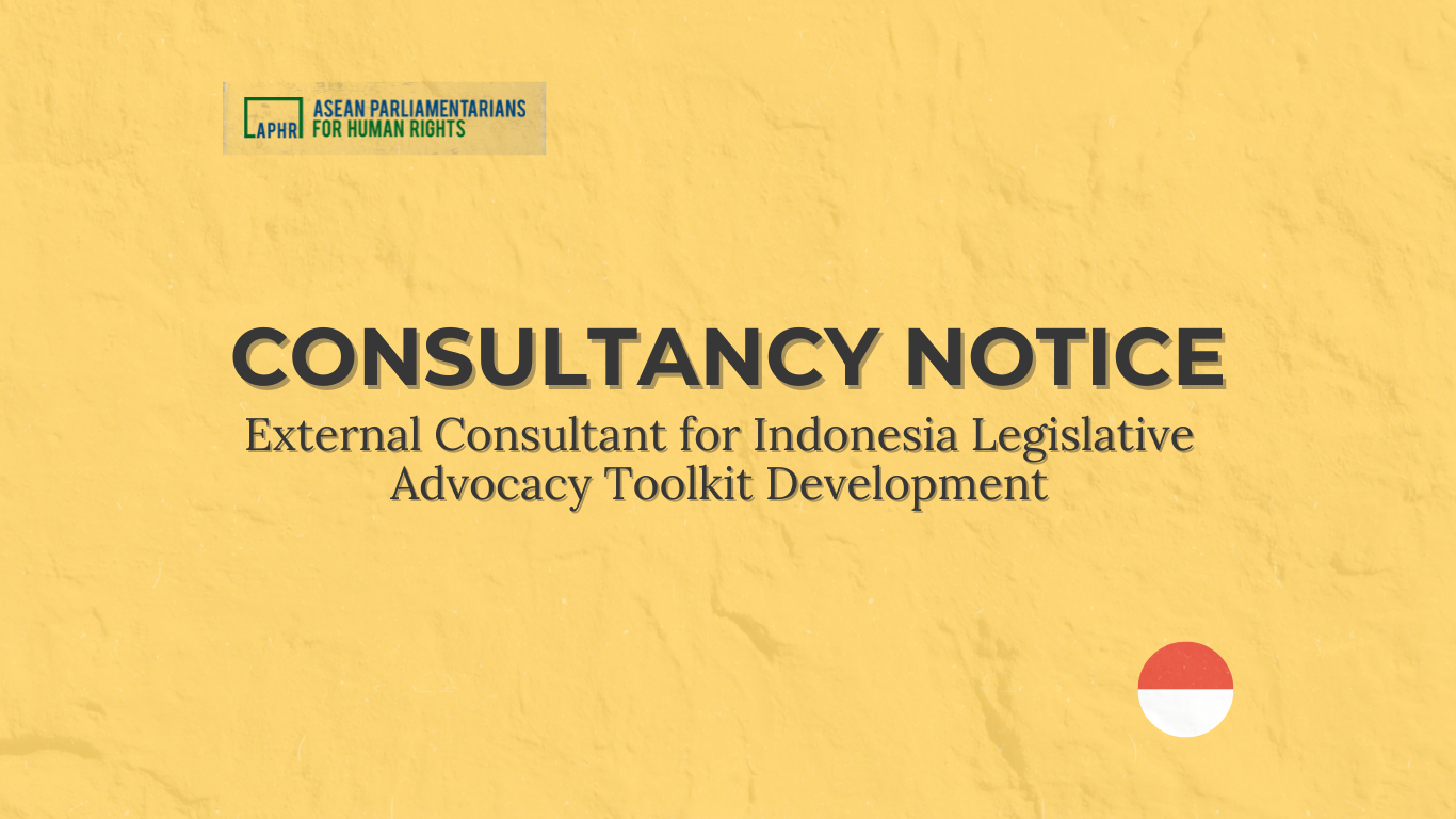 Consultancy Notice – External Consultant for Indonesia Legislative Advocacy Toolkit Development